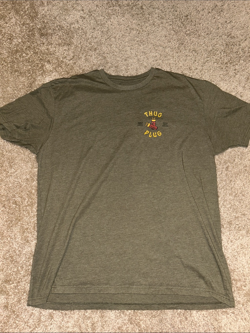 Combat Iron Apparel Co. 
Olive Short-Sleeve Crew Tee